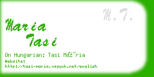 maria tasi business card